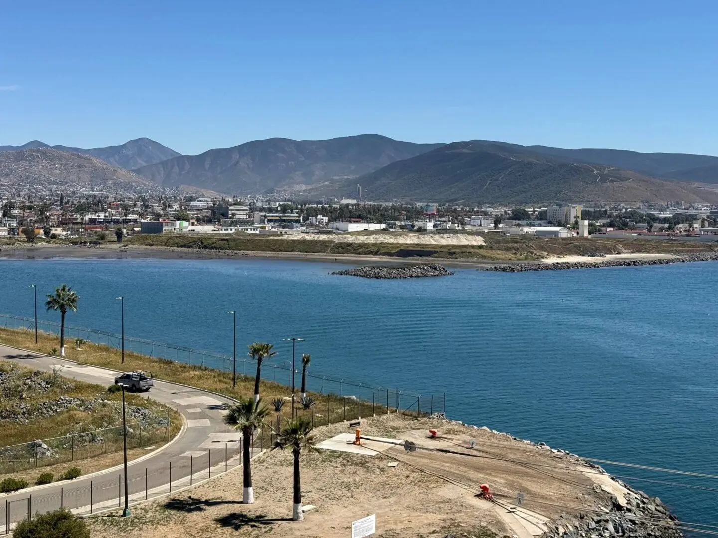 A river, a town, and mountains from Margie’s travels